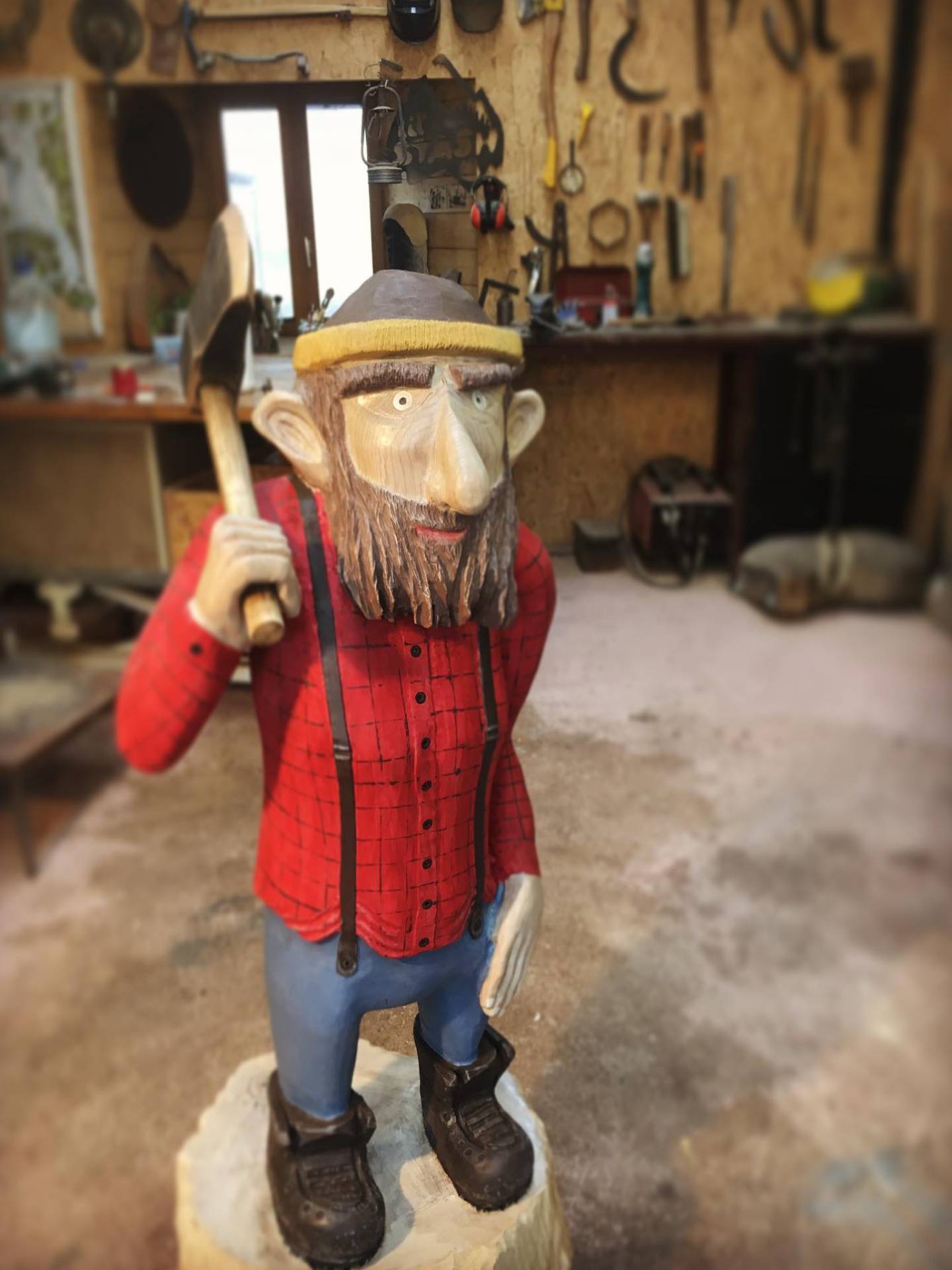 Sculpture Bois Bucheron